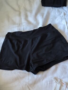 Women's Black High-Rise Athletic Shorts
